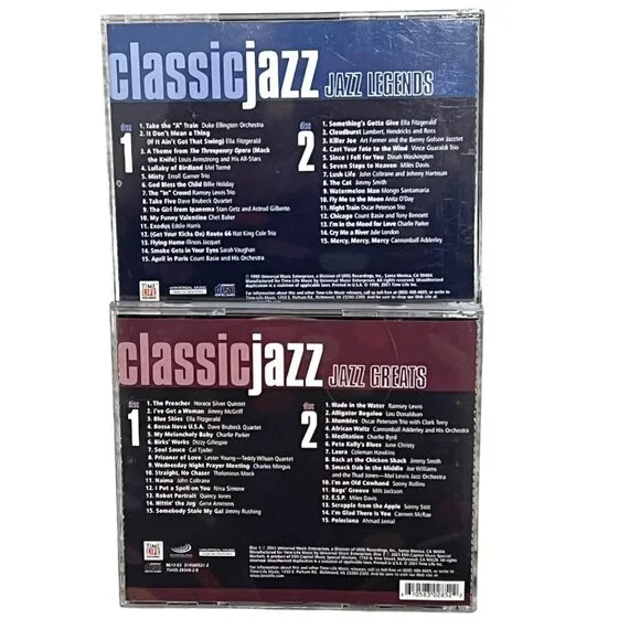 Classic Jazz 2-CD Sets Jazz Legends & Jazz Greats Music Collection - Picture 3 of 4